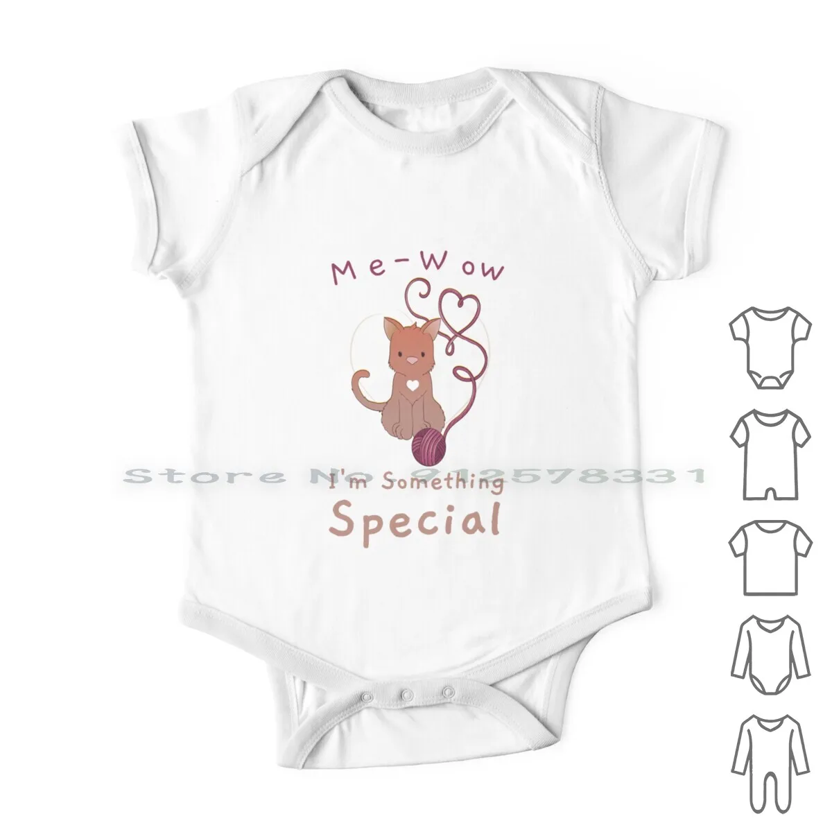 Me-Wow Sono Qualcosa Di Speciale Amanti Dei Gatti Meow Vestiti Per Neonati Pagliaccetti Tute Di Cotone Gatti Al Coperto Giocattoli Per Gatti Amanti De
