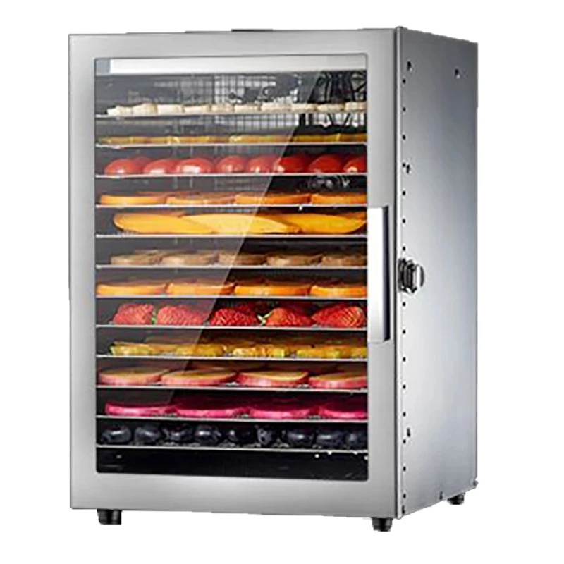 12 Trays Food Dehydrator ST-06 Stainless Steel Snacks Vegetable Fruits Drying Machine Herb Meat Dryer Commercial Household 220V