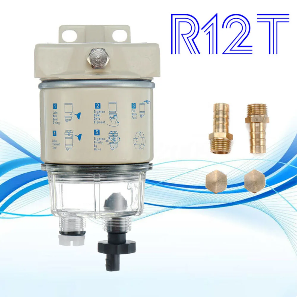R12T топливный фильтр + 4 * аксессуары спин-он сепаратор воды FS19802 танкеры