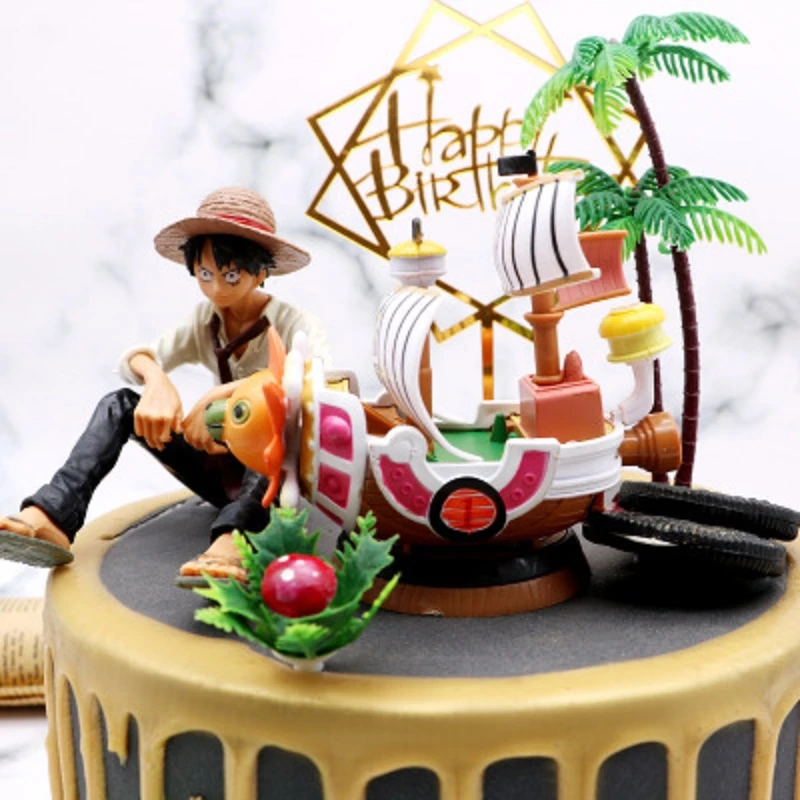 Styles New Hot Toy One Piece Going Merry Thousand Sunny Pirate Boat Model Mini Figure Ship Collectible Model Children S Birthday Aliexpress
