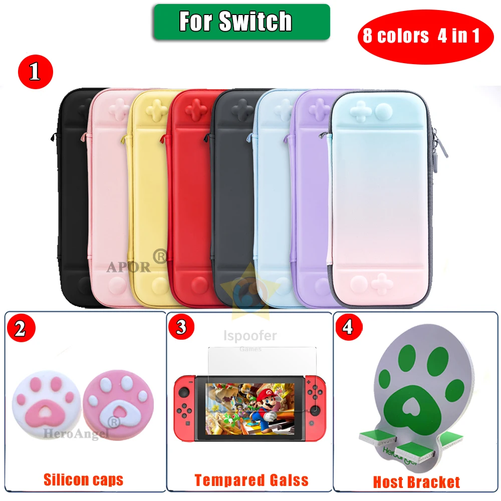 

New Gradient Color Storage Bag for Nitendo Switch Case for Nintend Switch NS Console Accessories Travel Carrying Portable Pouch