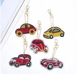 xiao che 5 шт. 5D DIY алмазная живопись для женщин и девушек сумка для ювелирных изделий брелок Подвеска полная специальная форма d дрель вышивка в форме сердца Красочные - Цвет: xiao che