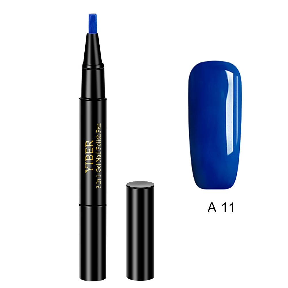 Коричневый Newest 5ML 20 Color Gel Nail Polish Pen Brush Glitter Nail Gel Varnish hybryda set Dawdler UV Nail Art Gel Lacquer Gel Paint 30 - Цвет: Коричневый