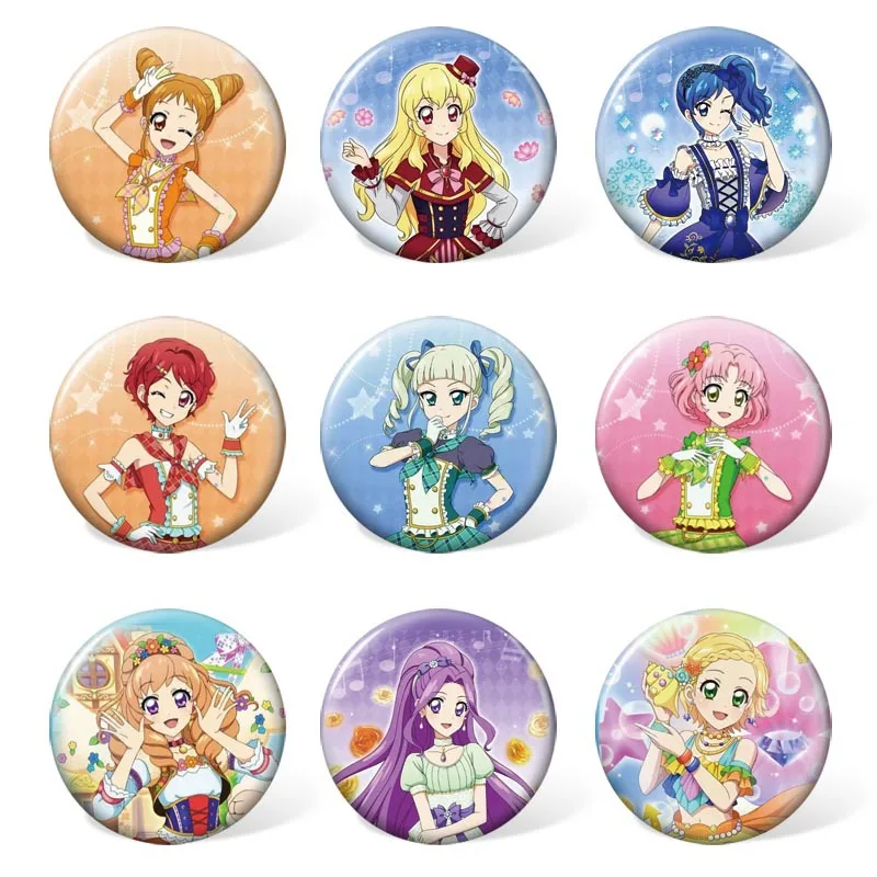 9 шт./партия Аниме айкатсу! Друзей значок косплея держатель с персонажами из мультфильмов коллекция Значки для рюкзаков - Цвет: Синий