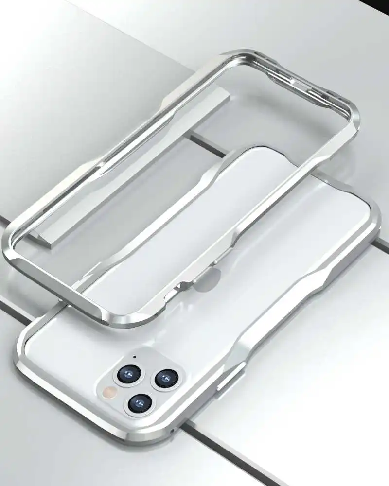 silver Защитный чехол для IPhone 11 Pro Max, металлический уникальный чехол, закаленное стекло, защита для задней панели телефона, магнитная установка - Цвет: silver