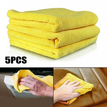 

Multi-function Towel Waxing 5pcs/set 300GSM Microfiber Car Dishcloth Washing
