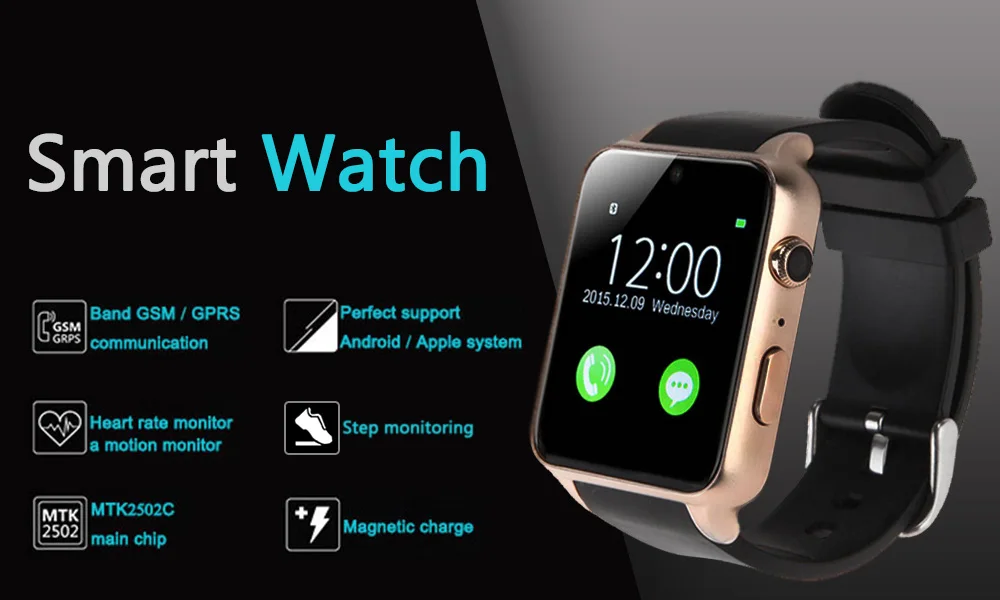 GT88 Смарт-часы монитор сердечного ритма трекер TF sim-карта Bluetooth Камера Smartwatch для Android IOS Телефон PK DM09 P70 B57