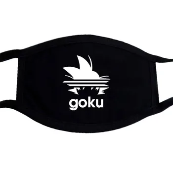 

Japan Anime Harajuku Funny Print Mask Face Black Winter Warm Hip Hop Mask Unisex Washable Dustproof Mouth Muffle Masks