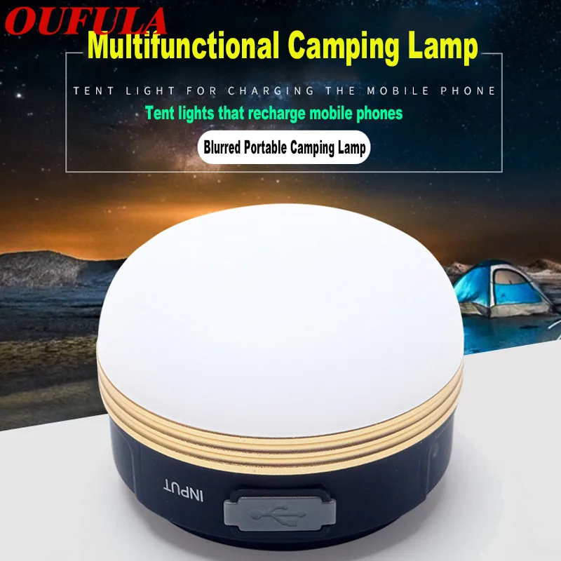 

Outdoor Portable Lights USB Rechargeable Battery Camping Led Hiking Emergency Hunting Energy Lamp Led Lighting