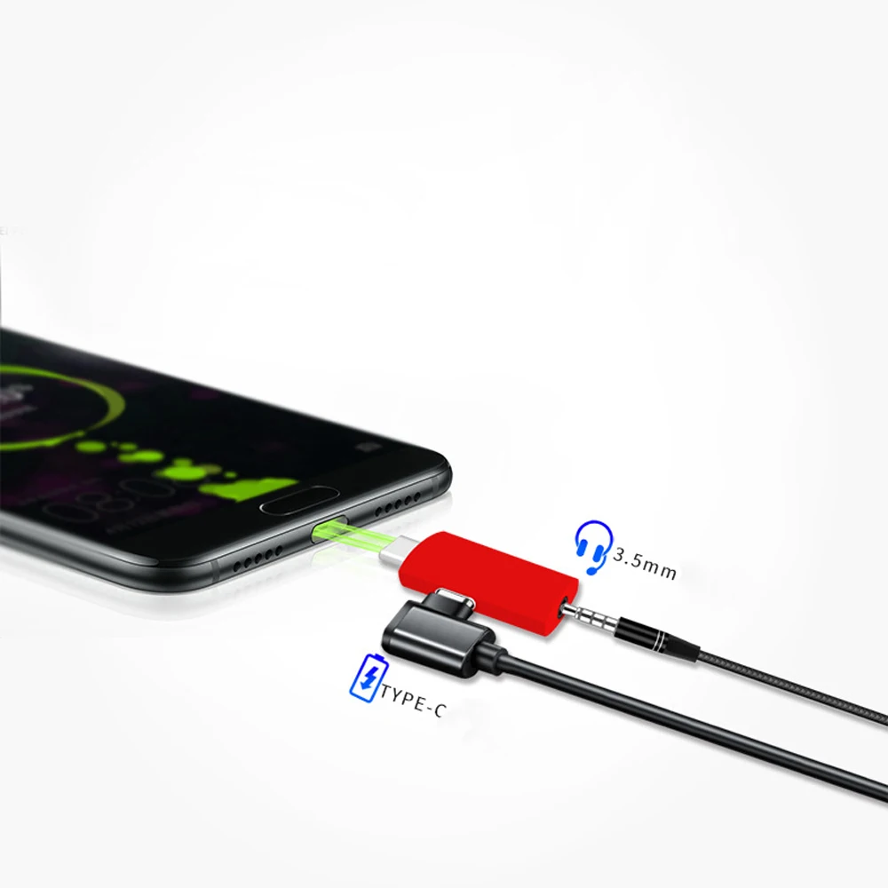 2 в 1 тип-c аудио кабель Aux Зарядка для наушников конвертер USB c до 3,5 мм разъем для наушников адаптер для huawei/Xiaomi Mi9/samsung