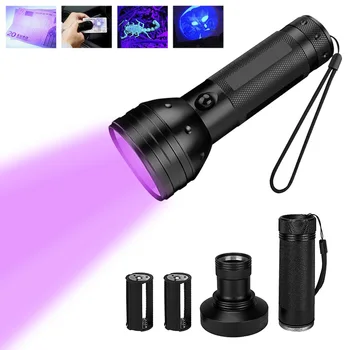 

395nm Ultraviolet Electric Torch Lamp Portable UV LED Disinfection Flashlight Lantern Flashlight Waterproof Spot Lamp