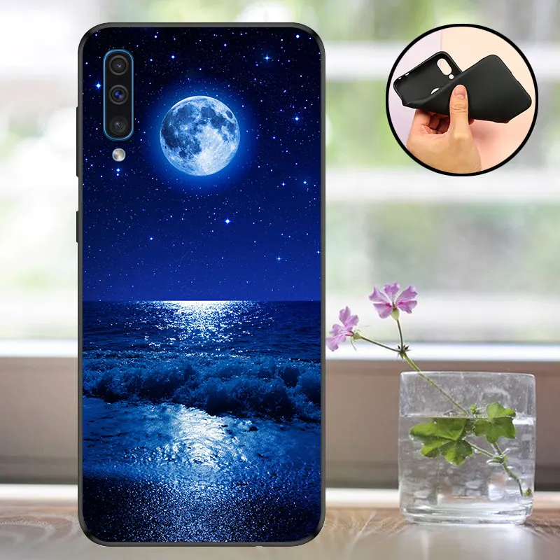 YLH22 Чехол для samsung Galaxy A50 Чехол черный чехол для телефона для samsung A50 чехол Капа кремния СПС samsung 50 A505f матовый чехол - Цвет: YLH22