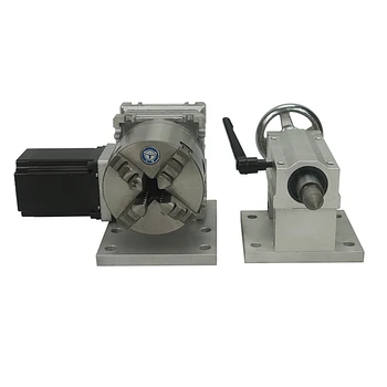 

A axis three-jaw chuck Rotary Axis CNC Tailstock for CNC engravers cnc
