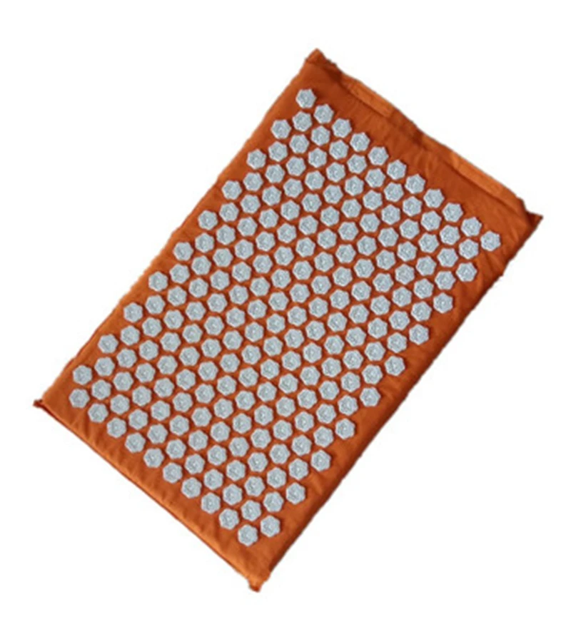 orange 67*42 см) ногти лотоса акупунктурные массажные подушечки Массажная игла Подушка массажер для йоги коврик Акупрессура Массажная подушка - Цвет: orange