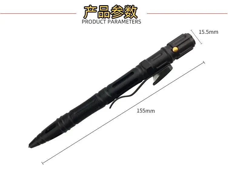 Portable Multi-Function Outdoor Survival Tactical Pen Emergency Glass Breaker Self Defense Flashlight Screwdriver EDC Tool