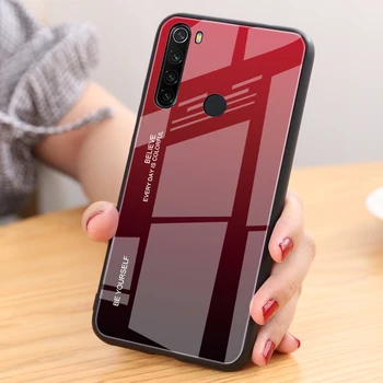 

Gradient Tempered Glass Case For Xiaomi Redmi Note 7 5 6 8 Pro 8A Note5 Global K20 Pro Cover Anti-Fall Protective Fundas