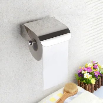 

Chrome Toilet Towel Paper Holder Bathroom Wall Mount Tissue Hanger Rack Toilet Roll Holder Stainless Steel Bathroom Accessories
