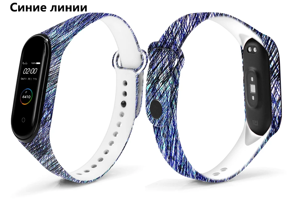 BOORUI для xiaomi mi Band 4 ремешок силиконовый с цветочным принтом mi band NFC 4 ремешок mi band 4 аксессуары для xiaomi mi band 4 band