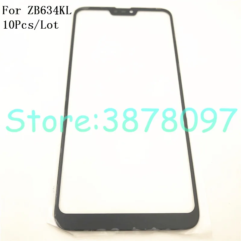 10 шт./лот 6,2" для Asus Zenfone Max Plus(M2) ZB634KL Max Shot Передний сенсорный экран Стекло Внешний объектив