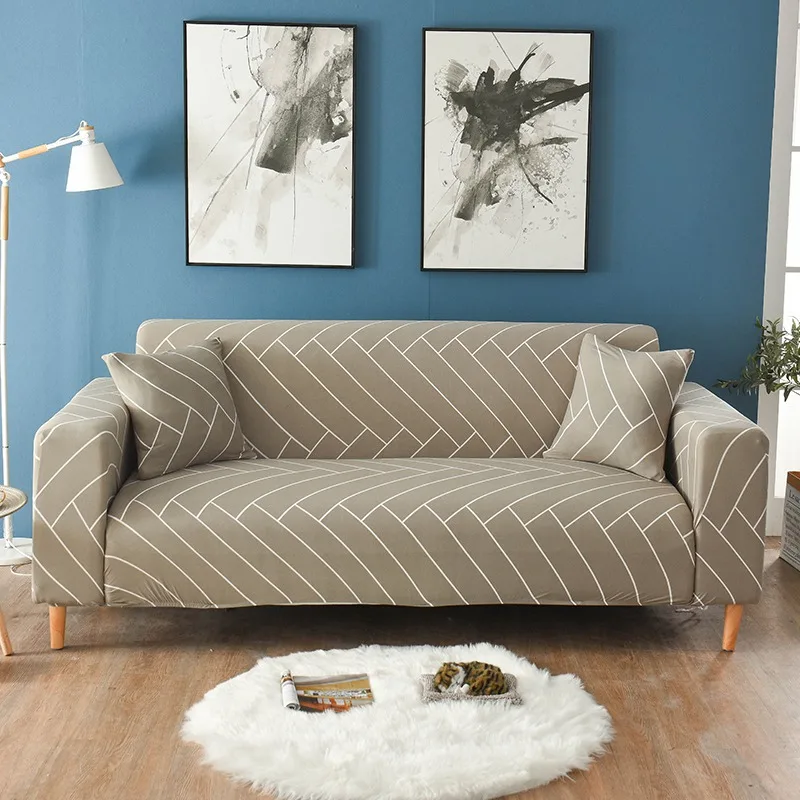 Burlywood Line sofa cover