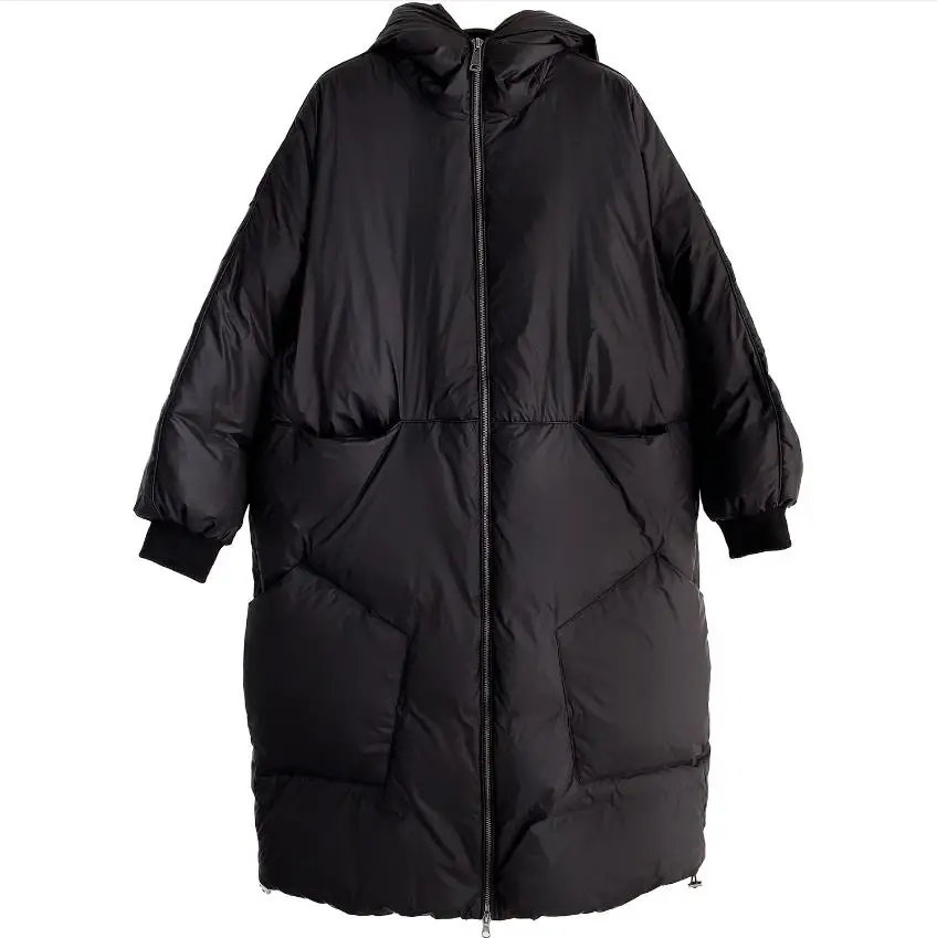 Зимний пушистый натуральный пуховик с буквенным принтом, женская новая модная куртка на 90% утином пуху с воротником-стойкой, F699