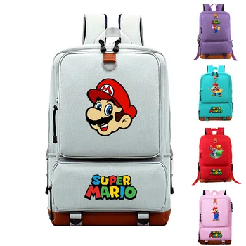 

Cartoon Super Mario Daily Outdoor Backpack Men Women Laptop Backpack Travel Rucksack Large Capacity School Bags for Teenegers