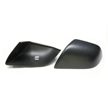 

Car Rear View Mirror Cover for Tesla Model 3 2017-2020 Dry Carbon Fiber Side Mirror Cover Trim Accessories,Matte Black