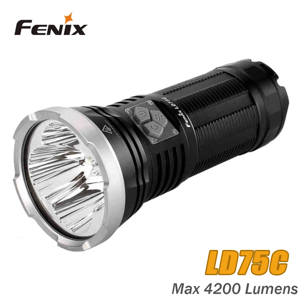 FENIX LD75C 4200 яркий красный, синий, зеленый, четыре цвета и белый портативный уличный фонарик