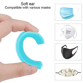 

3 Pair Soft Silicone Anti-Slip mouth-mask Face Mask Ear Grip Extension Hook Protector mask accessories балаклава маски маски