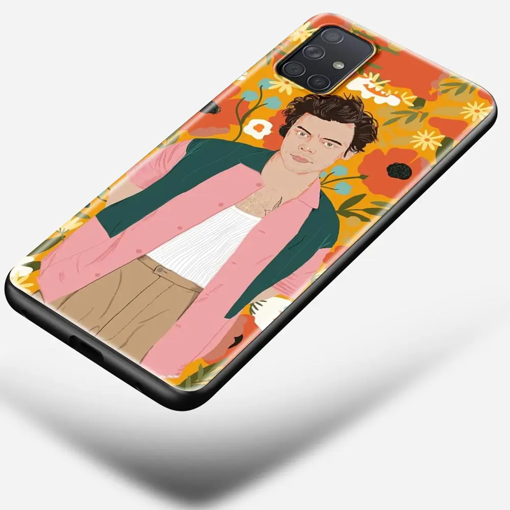 Phone Case for Samsung Galaxy A51 A71 5G A50 A70 A11 A21s A31 A41 A42 A91 A01 TPU Soft Black Cover Harry style art Phone Case for Samsung Galaxy A51 A71 5G A50 A70 A11 A21s A31 A41 A42 A91 A01 TPU Soft Black Cover Harry style art