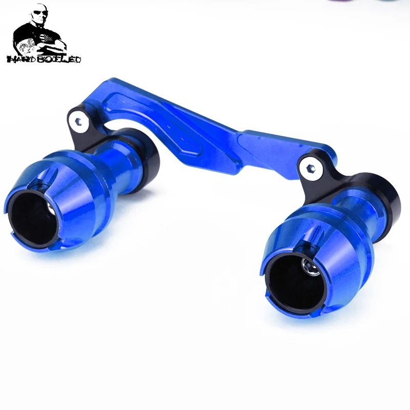 Modified moto nmax xmax nvx rear crash slider guard axle muffler pipe frame sliders falling protection For xmax300 pcx150 forza (8)