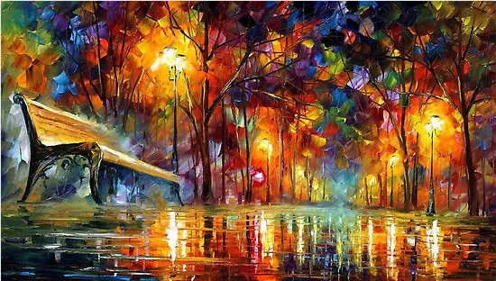  Hand Paint Canvas Oil Painting for Living Room Bedroom Landscape Canvas Art Handmade Picture Home D - 4000222174401