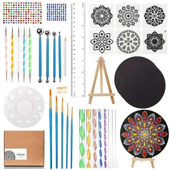 

Diy Mandala Dotting Tools Kit Set for Mandala Rock Stencil Painting Dotting Tool Nail Art Rocks Pottery Drawing Craf Drafting
