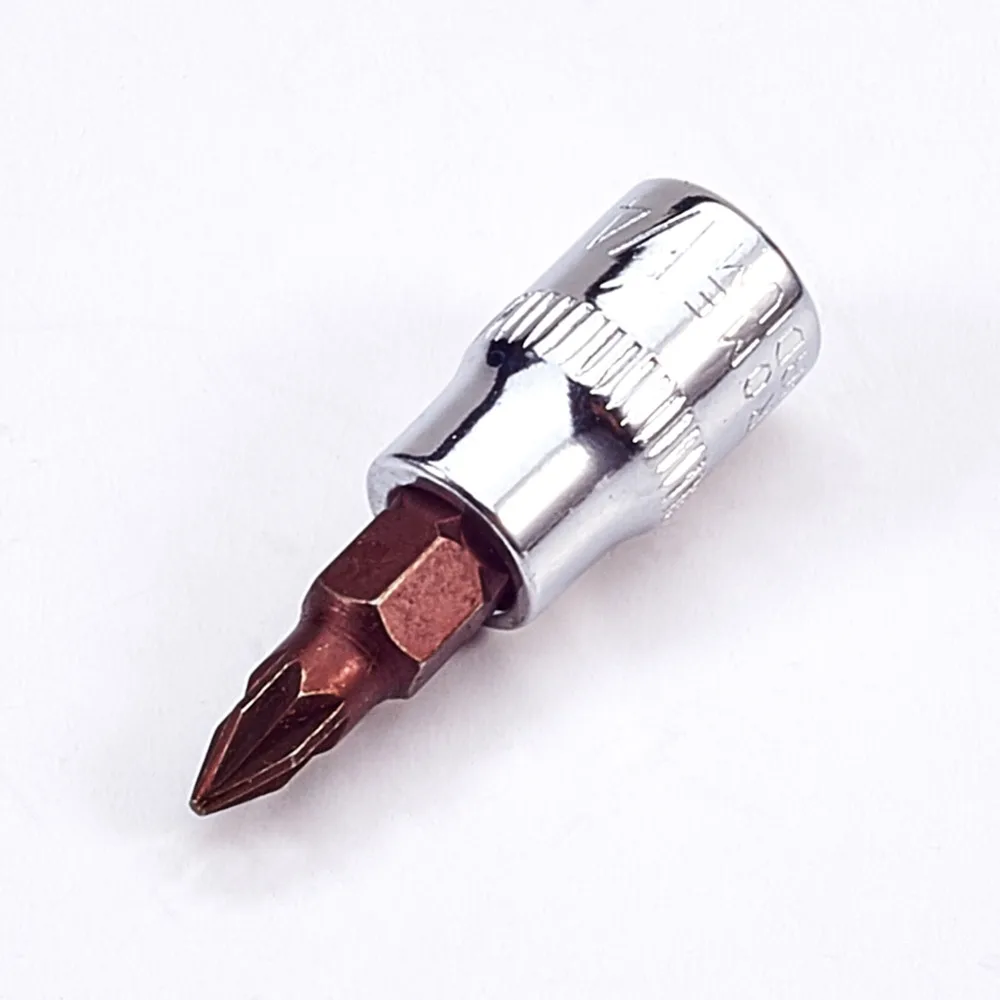 Utoolmart PH1 PH2 PH3 PZ1 PZ3 1/" Phillips головки розетки 2 шт 38 мм Длина хром-ванадиевая сталь Привод гнездо адаптера