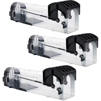 

3 Pcs Mouse Trap, Humane Traps for Indoors Reusable Plastic, Mouse Trap, Can Be Used in Houses and Courtyards