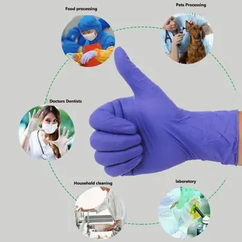 

Disposable Nitrile Gloves Oil-proof Black Nitrile Tattoo Barber Labor Insurance Industrial Gloves outdoor