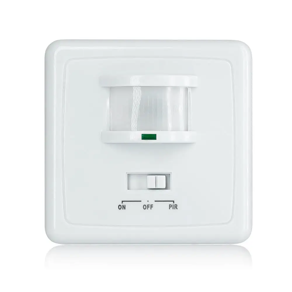 Interruptor com Sensor de Movimento 220v Desliga Pir Parede Automático Luz Infravermelha com Atraso de Tempo Minutos