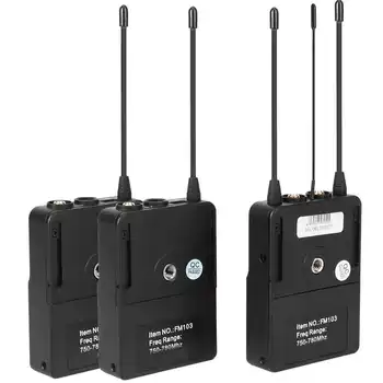 

microfone wireless microphone FD FM103 One for Two Wireless Microphone MIC 80m Audio Transmission LED Display Screen KTV