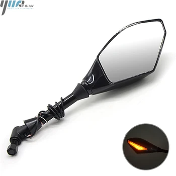 

MOTORCYCLE LED TURN SIGNAL MIRRORS For for YAMAHA R6 R3 MT07 MT09 FZ6 R1 XJ6 FZ1 FZ6 NMAX 155 150 BMW R1200GS R1250GS KTM DUKE