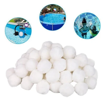 

Pool Filter Balls High density cotton Filter Balls Capacity Pool Water Treatment Reusable Renewable Eco Friendly Replacement