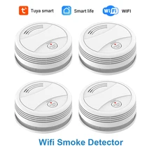 Best Price SM05W 4pcs/Lot Smoke Detector Fire Detector WiFi Tuya Smart Life APP Control Alarm Detector Smoke Sensor WiFi Detector Smoke Best Price SM05W 4pcs/Lot Smoke Detector Fire Detector WiFi Tuya Smart Life APP Control Alarm Detector Smoke Sensor WiFi Detector Smoke