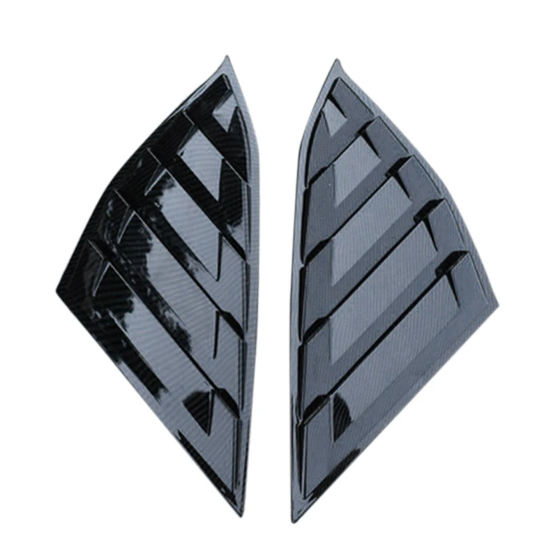 ABS Look Rear Window Shutter Blinds Cover Trim Rear Sunshade for Side Window for Honda Accord 18-19
