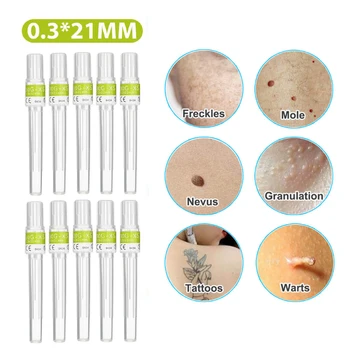 

10/20pcs Laser Mole Removal Pen needle Wart Plasma Pen Needle Corn Freckle Tag Nevus Dark Age Sweep Spot Removal Skin Care Tool