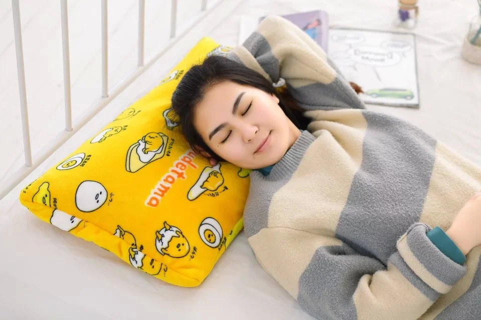 Креативные мягкие животные Gudetama Lazy яичный желток плюшевые фланелевые охлаждающее одеяло простыни наволочка для мягкой подушки детские игрушки