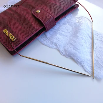 

QZLKNIT 120cm 100cm 80cm 60cm High Quality Nylon Tube circular knitting needles Incidental Photo album type empty needle bag