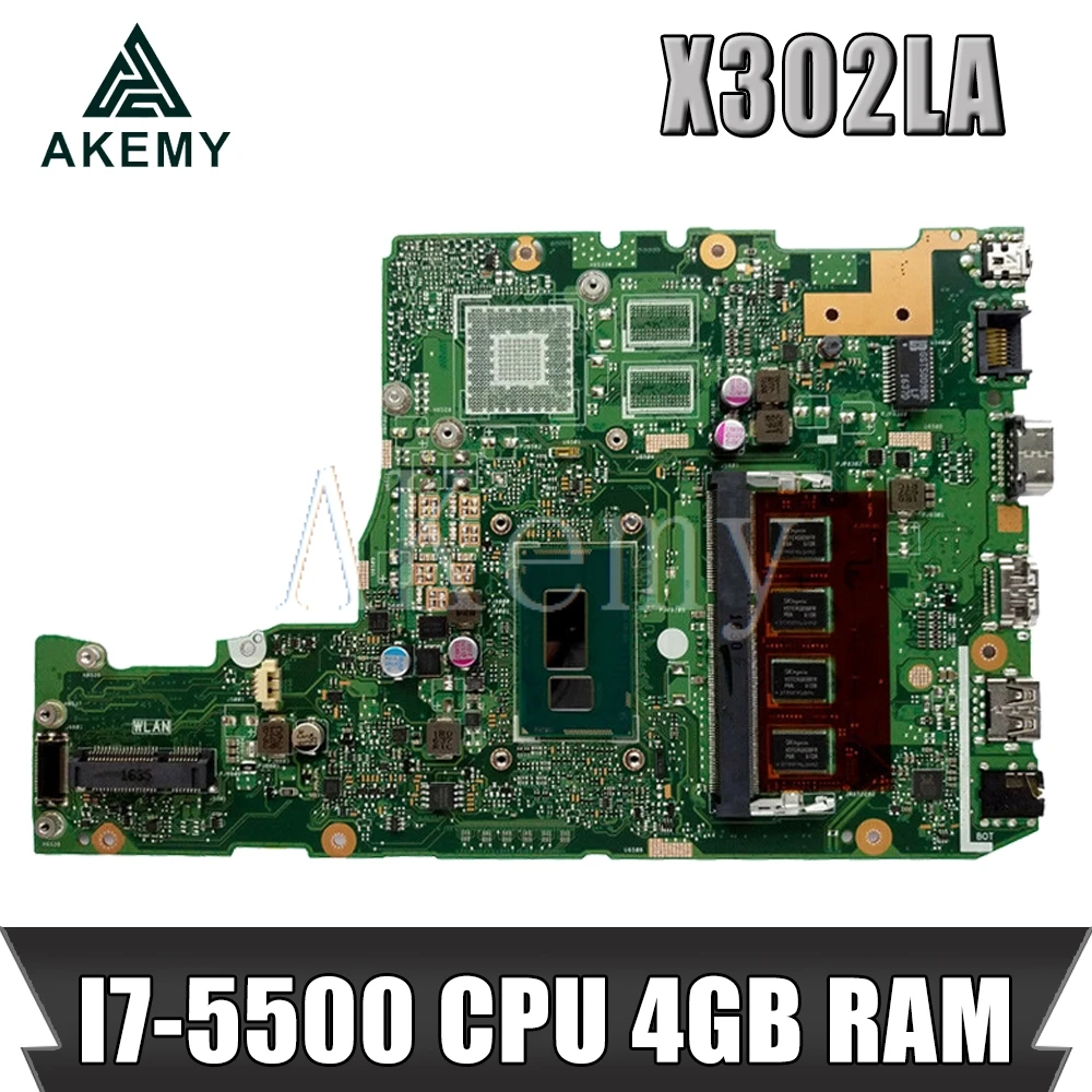 X302LA I7-5500 Cpu 4 Gb Ram Moederbord Voor Asus X302L X302LA X302LJ Laptop Moederbord 90NB07V0-R00010 Getest Gratis Verzending X302LA I7-5500 Cpu 4 Gb Ram Moederbord Voor Asus X302L X302LA X302LJ Laptop Moederbord 90NB07V0-R00010 Getest Gratis Verzending