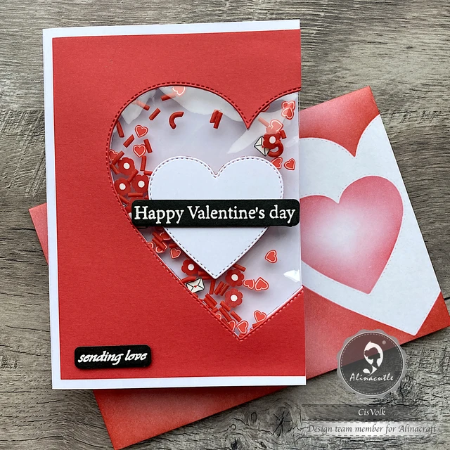 Die Cut Hearts Easy Valentine Card