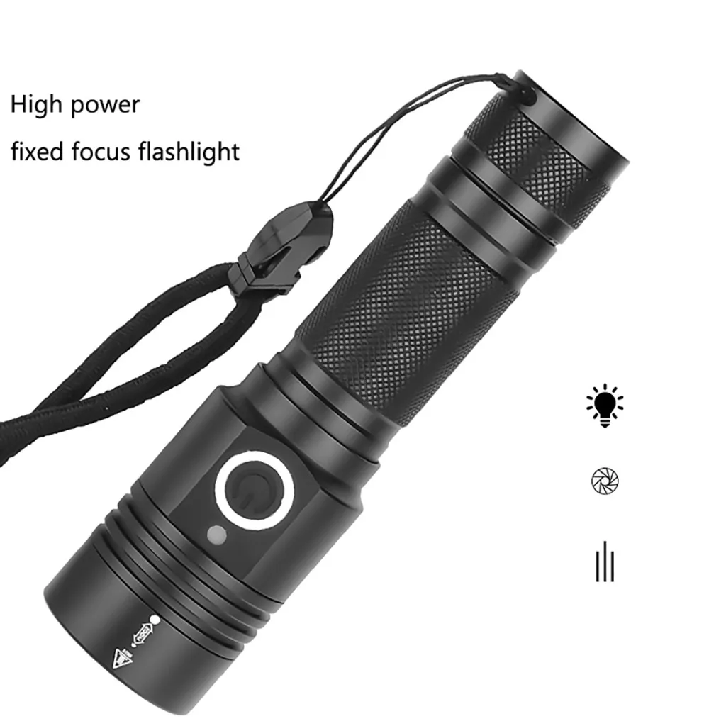 Портативный фонарик из алюминиевого сплава XHP50 светодиодный 4 модус Taschenlampe Jagdlampe лампа для кемпинга индикатор заряда 1x18650