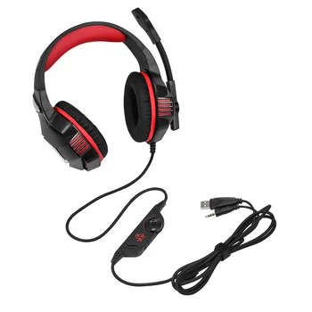 

Headphone gamer V3 Stereo Gaming Headset Over Ear Headphones Noise Isolating Mic Laptop PC LED Light Earphone