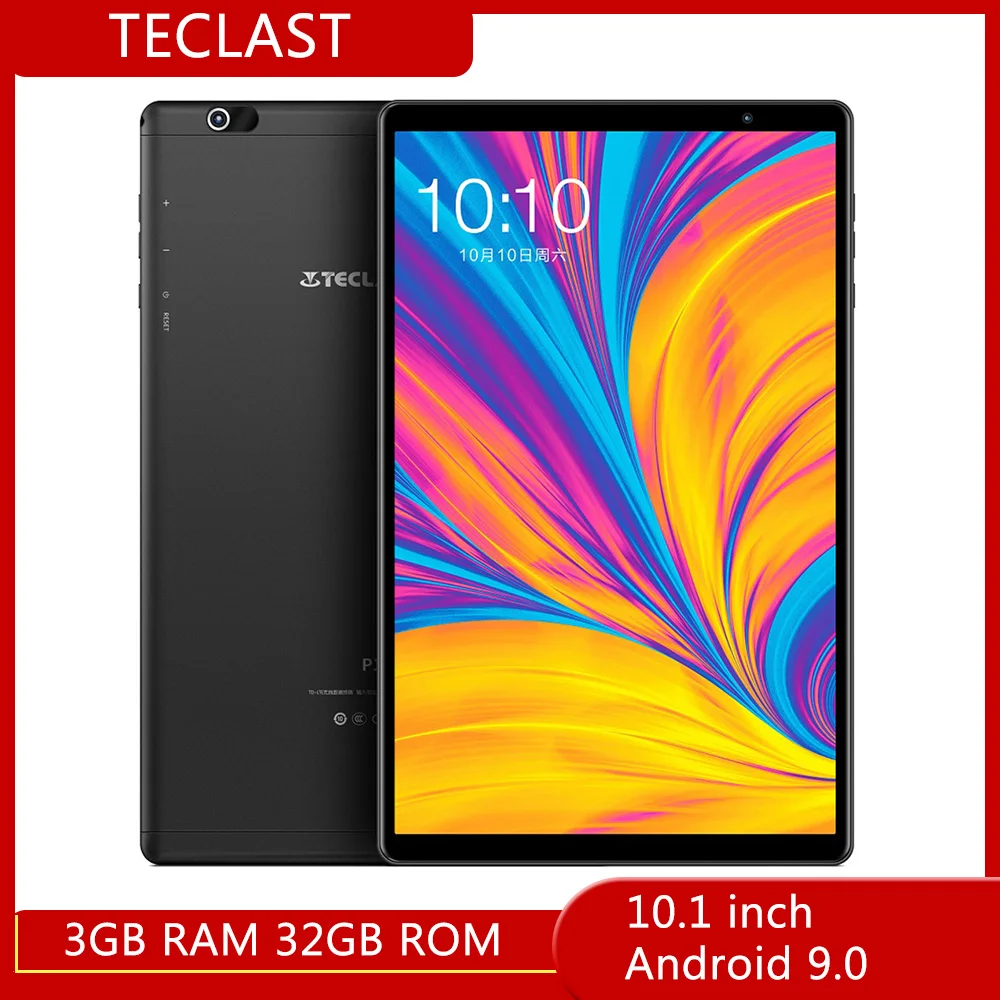 6000 мАч Teclast P10HD 10,1 дюймов 2.5D 4G Phablet Android 9,0 Восьмиядерный 3 Гб ram 32 Гб rom 1920x1200 ips gps Планшетный ПК